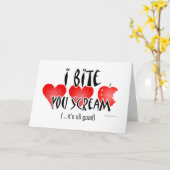 私はかみます、叫び、私は実際に恋しく思います! カード (黄色い花)