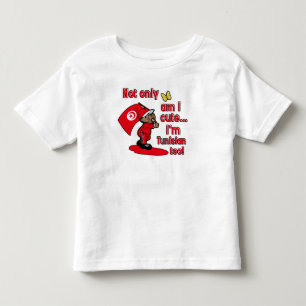私はかわいいです私ですもチュニジアただ! トドラーTシャツ
