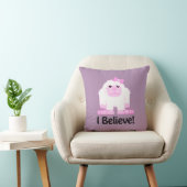 私はかわいい漫画の女の子の雪男を信じます クッション (椅子)