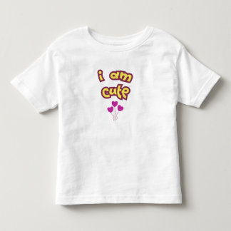 私はかわいい トドラーTシャツ