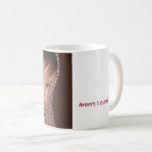 私はかわいくないですか。 コーヒーマグカップ (正面右)