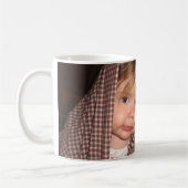 私はかわいくないですか。 コーヒーマグカップ (左)