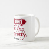 私はかわいらしいマグを負いません コーヒーマグカップ (正面右)