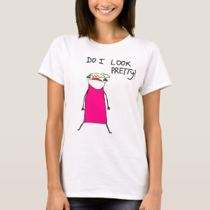 私はかわいらしく見ますか。 Tシャツ