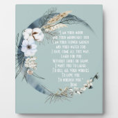 私はかわいらしYour Moon Rumi Tabletop Art フォトプラーク (正面)