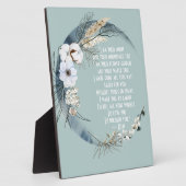 私はかわいらしYour Moon Rumi Tabletop Art フォトプラーク (側面)