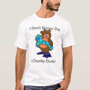 私はがっしりしたダンクiの裸で泳ぎません tシャツ