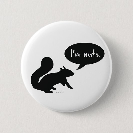 私はくだらないボタンです 缶バッジ (正面)