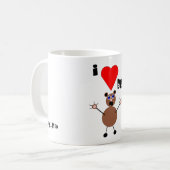 私はくまのマグを愛します コーヒーマグカップ (正面左)