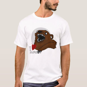 私はくまのTシャツを愛します Tシャツ