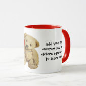 私はくまをパーソナライズにさせることを愛します マグカップ (正面右)