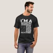 私はくもの巣開発者である私の皮肉のレベルは直接である Tシャツ (正面フル)