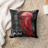 私はくらげの水彩画の芸術のより多くの脊柱を見ました クッション (ブランケット)