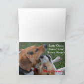 私はくんくんかぐお尻のクリスマスカードを与えました シーズンカード (内部)