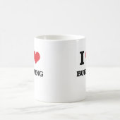 私はげっぷをすることを愛します コーヒーマグカップ (中央)