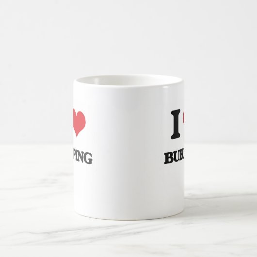 私はげっぷをすることを愛します コーヒーマグカップ (中央)