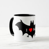 私はこうもりをlove マグカップ (正面左)
