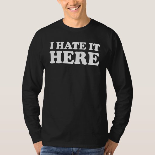 私はここでは6を嫌う Tシャツ (正面)