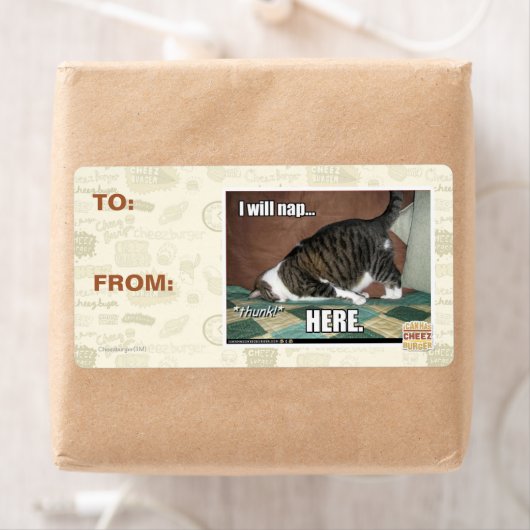 私はここで昼寝する ラベル (インサイチュ)