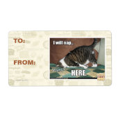 私はここで昼寝する ラベル (正面)