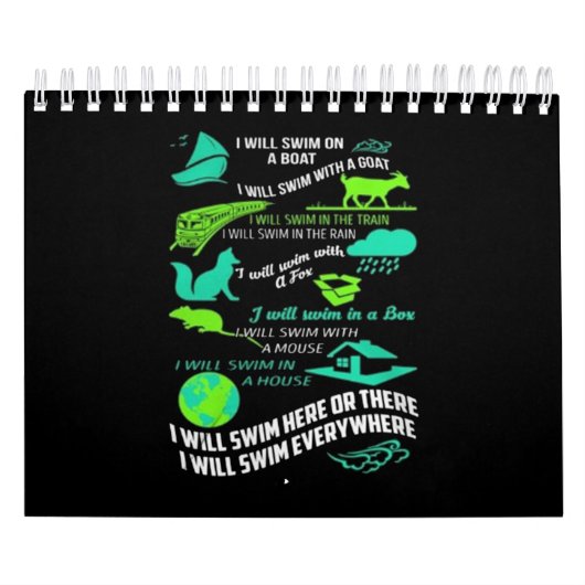 私はここで泳ぐか、あるいはどこへでも泳ぐか カレンダー (カバー)