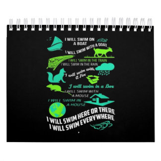 私はここで泳ぐか、あるいはどこへでも泳ぐか カレンダー