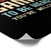 私はここにあなたは歓迎レトロGに私のゲームを一時停止 ポスター (角)