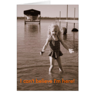 私はここにいます私を信じることができません!