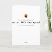 私はここにいます カード (裏面)