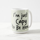 私はここにいるキャピバラ・マグをキャピィ コーヒーマグカップ (正面右)