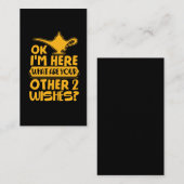 私はここにいる他の2人の願いはマジシャン 名刺 (正面/裏面)