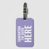 私はここにいる名前をカスタムする ラゲッジタグ (正面縦)