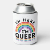 私はここにいる私は同性愛者ゲイプライド月虹 缶クーラー (缶裏面)
