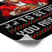 私はここにクリスマストランプパジャマいるゲームを一時停止 ポスター (角)