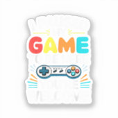 私はここにシャツの男性の女性の子供Vに私のゲームを一時停止 シール (正面)