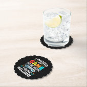 私はここにシャツの男性の女性の子供Vに私のゲームを一時停止 ペーパーコースター (インサイチュ)