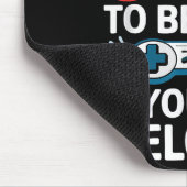 私はここにシャツの男性の女性の子供Vに私のゲームを一時停止 マウスパッド (コーナー)