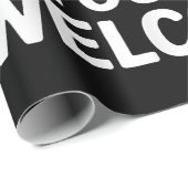 私はここにシャツの男性の女性の子供Vに私のゲームを一時停止 ラッピングペーパー (ロールコーナー)