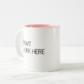 私はここに働きません ツートーンマグカップ (正面左)