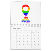 私はここに来て誇りを持ったLGBT カレンダー (1月 2027)