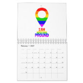 私はここに来て誇りを持ったLGBT カレンダー (2月 2027)
