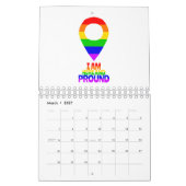 私はここに来て誇りを持ったLGBT カレンダー (3月 2027)