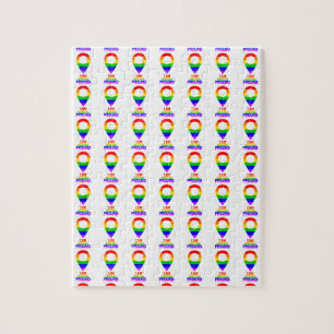 私はここに来て誇りを持ったLGBT ジグソーパズル