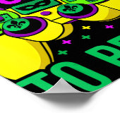 私はここに来るために私のゲームを一時停止したビデオゲームのビーズMardi ポスター (角)