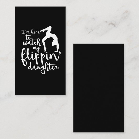 私はここに私のFlippinの娘の体育専門家を見ることいます 名刺 (正面/裏面)