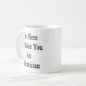 私はここに電気技師を作ることいます コーヒーマグカップ (正面左)