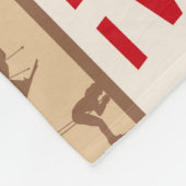 私はここやそこでスキーの雪上競技をする フリースブランケット (角)