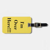 私はこちらにあります! 荷物のラベル ラゲッジタグ (正面横)