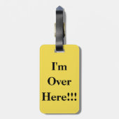 私はこちらにあります! 荷物のラベル ラゲッジタグ (裏面縦)