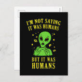 私はことわざじゃない人間だったけど人間だった ポストカード (正面/裏面)